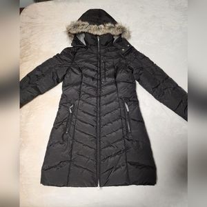 Eddie Bauer sun valley down parka with fur
